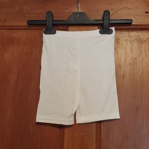 NEW White Silky Stretch Shorts